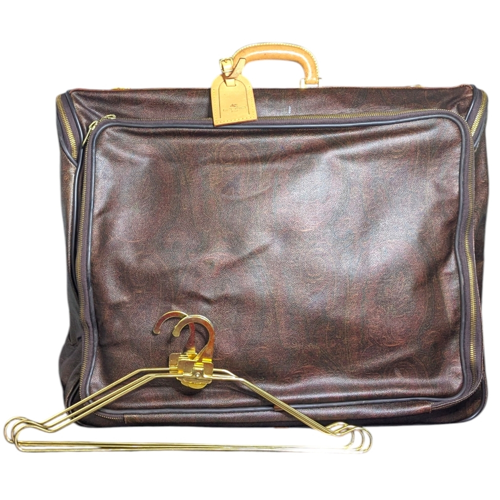Etro | Vintage Paisley Coated Canvas Large Travel Garment Bag